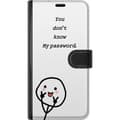 Miniatyrbild 3 av 3: Sony Xperia 1 V Plånboksfodral You Don’t Know My Password – edgy textmotiv med attityd