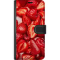 Miniatyrbild 3 av 3: Sony Xperia 1 V Plånboksfodral Jordgubbsmönster – sött motiv med sommarkänsla