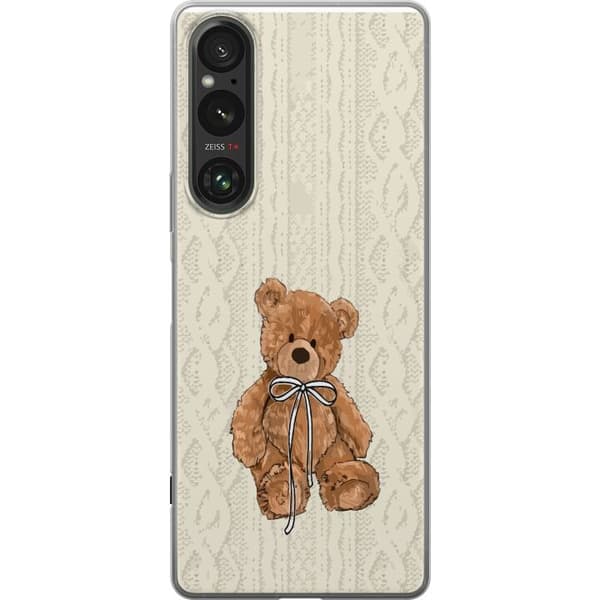 Sony Xperia 1 V Gjennomsiktig deksel Liten Bamse – klassisk bamse i enkel design