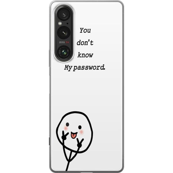 Sony Xperia 1 VI Gjennomsiktig deksel Du Kjenner Ikke Mitt Passord