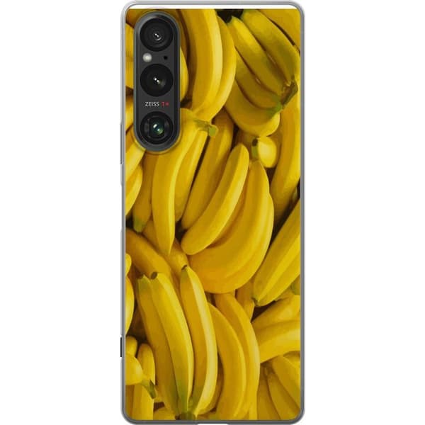 Sony Xperia 1 VI Läpinäkyvä kuori Banaani kuvio