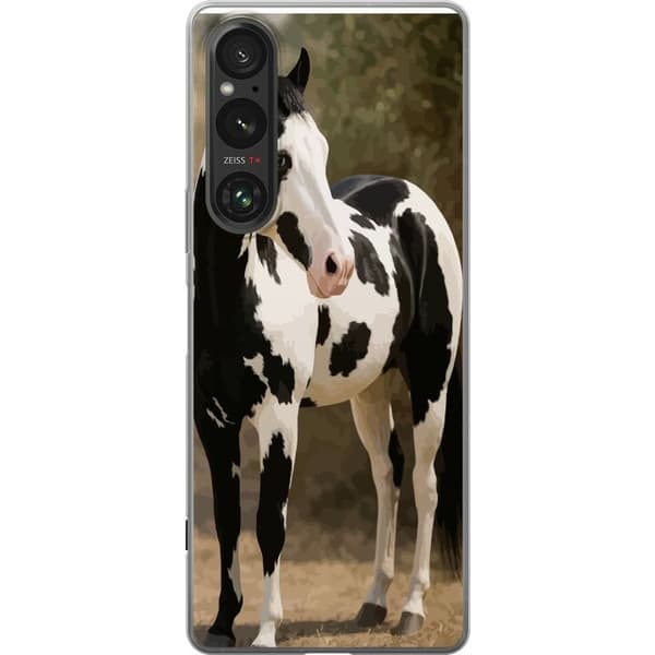 Sony Xperia 1 VI Gjennomsiktig deksel Vakker Hest - elegant illustrasjon av hestemotiv