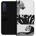 Miniatyrbillede 1 af 3: Sony Xperia 5 II Tegnebogsetui Leopard Faces