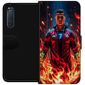 Pikkukuva 1 / 3: Sony Xperia 5 II Lompakkokotelo Ronaldo Inferno - jalkapallolegenda liekeissä