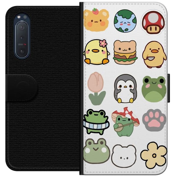 Sony Xperia 5 II Plånboksfodral Kawaii Friends – söta figurer i japansk stil