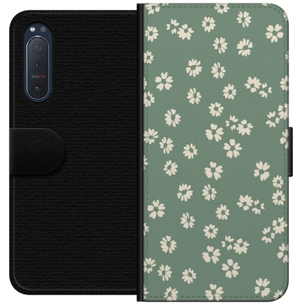 Sony Xperia 5 II Tegnebogsetui Blomsterdrøm - Farverigt Blomstermønster
