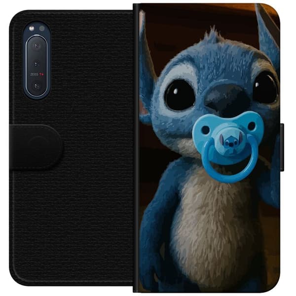Sony Xperia 5 II Plånboksfodral Stitch & Napp – babytema med söt karaktär