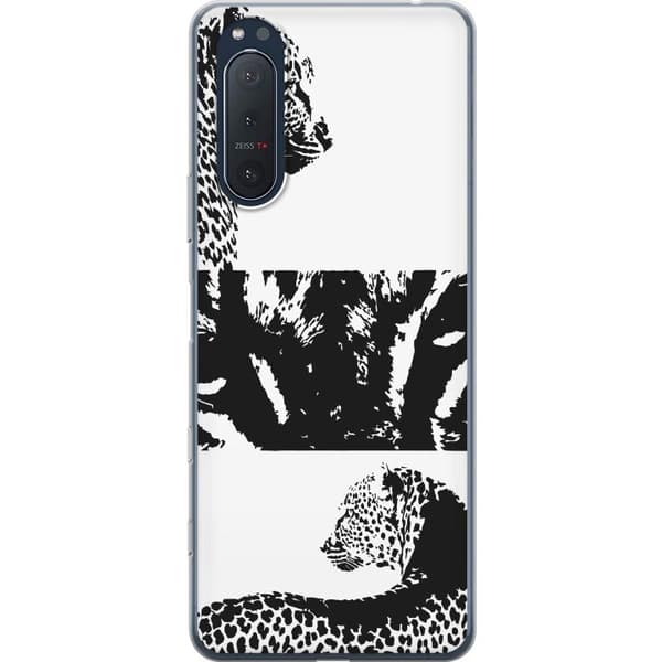 Sony Xperia 5 II Gennemsigtig cover Leopard Faces