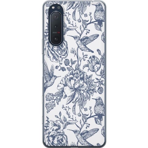 Sony Xperia 5 II Läpinäkyvä kuori Kukat & Linnut - Romanttinen Vintage-tyylinen Kuviointi