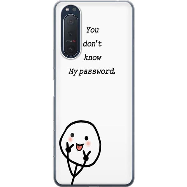 Sony Xperia 5 II Genomskinligt Skal You Don’t Know My Password – edgy textmotiv med attityd