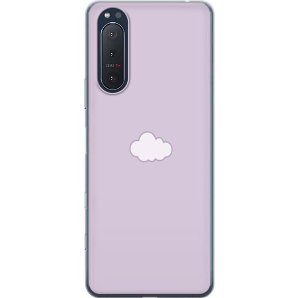 Sony Xperia 5 II Gjennomsiktig deksel Lilla Sky - minimalistisk sky på en lilla bakgrunn