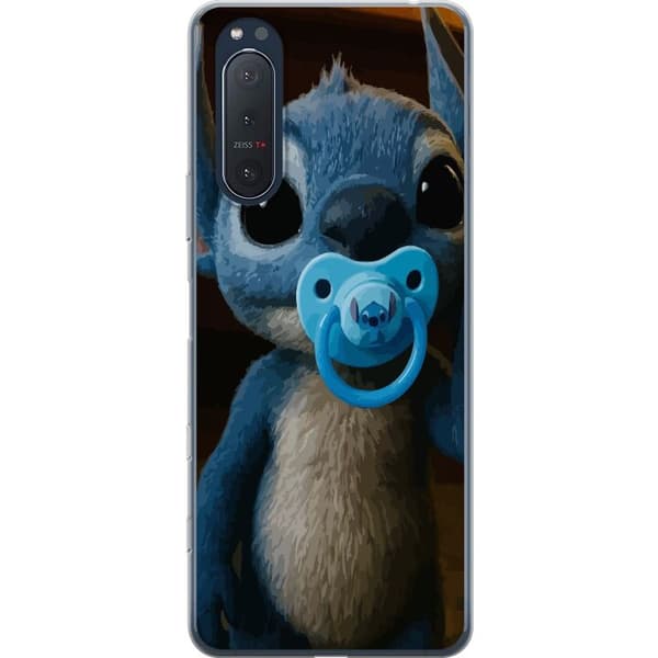 Sony Xperia 5 II Gjennomsiktig deksel Stitch & Napp - babytema med søt karakter