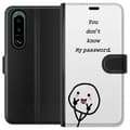 Miniatyrbild 1 av 3: Sony Xperia 5 III Plånboksfodral You Don’t Know My Password – edgy textmotiv med attityd
