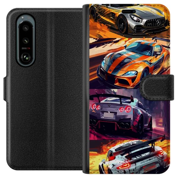 Sony Xperia 5 III Lommeboketui Rallyfeber - intensivt motiv med rallybiler
