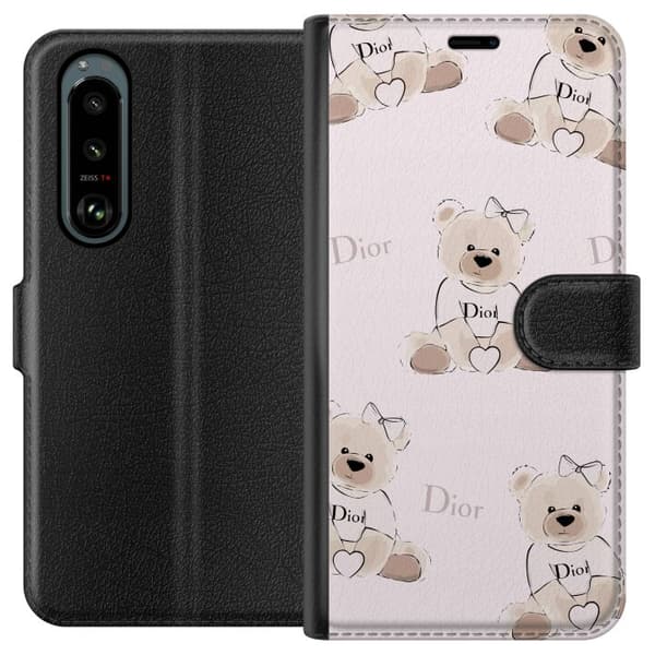 Sony Xperia 5 III Lommeboketui Teddy Dior Vibes - luksuriøs teddybjørn i motestil