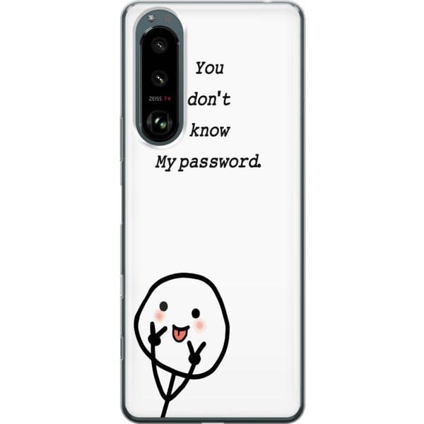 Sony Xperia 5 III Genomskinligt Skal You Don’t Know My Password – edgy textmotiv med attityd