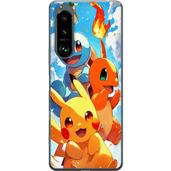 Sony Xperia 5 III Läpinäkyvä kuori Pocket Creatures - innoittanut Pokémonista mainitsematta nimeä