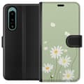 Miniatyrbilde 1 av 3: Sony Xperia 5 IV Lommeboketui Prestekrager - blomstrete mønster i svensk sommerstil