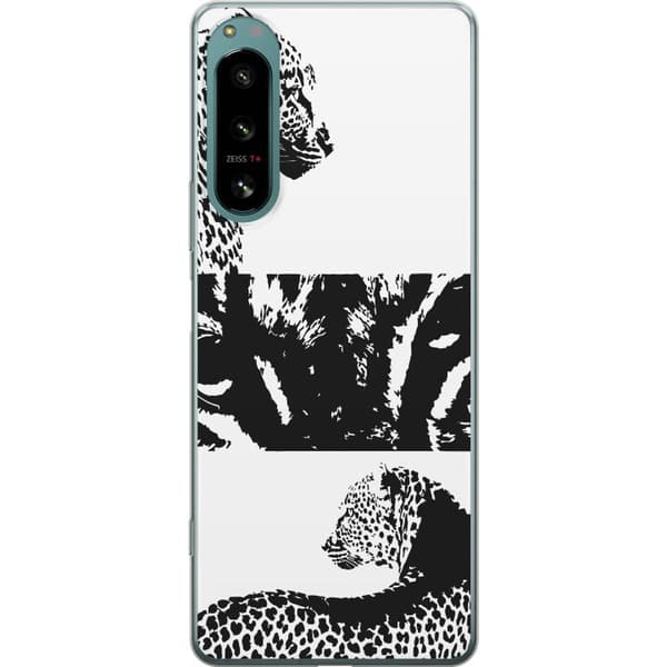 Sony Xperia 5 IV Gjennomsiktig deksel Leopard Faces