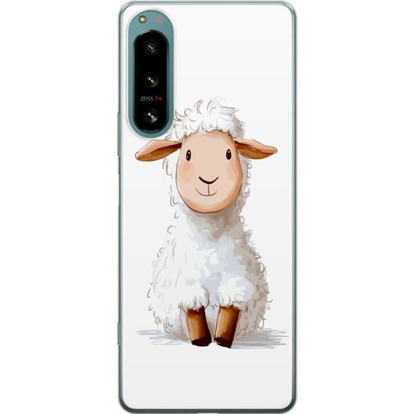 Sony Xperia 5 IV Läpinäkyvä kuori Suloinen Lammas - lasten ja vauvan tuotteita sarjakuvatyyliin