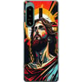 Miniatyrbild 1 av 3: Sony Xperia 5 IV Genomskinligt Skal Jesus & Kort – religiöst motiv med djup symbolik
