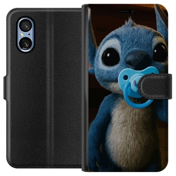 Sony Xperia 5 V Lommeboketui Stitch & Napp - babytema med søt karakter