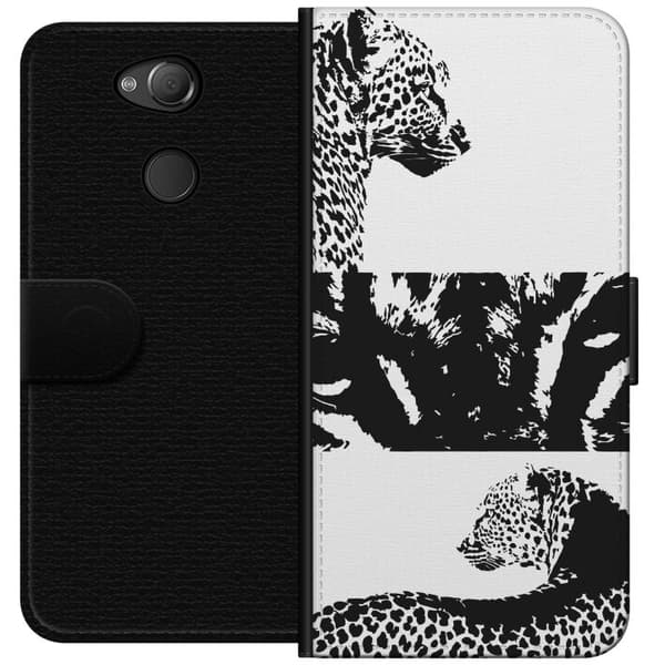 Sony Xperia XA2 Lommeboketui Leopard Faces