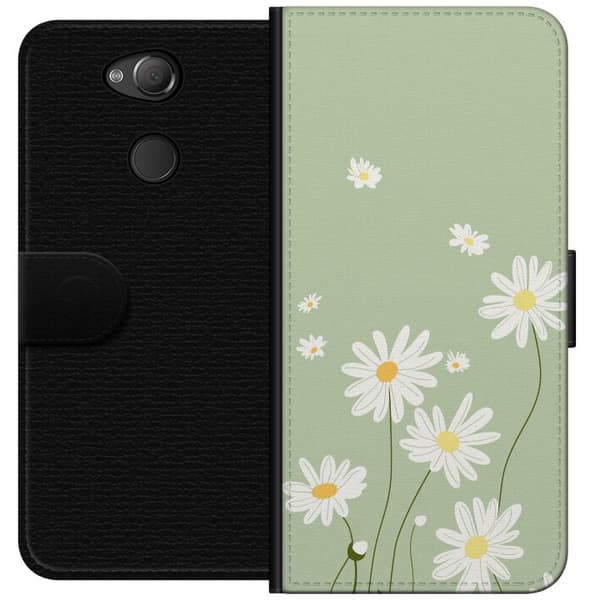 Sony Xperia XA2 Lommeboketui Prestekrager - blomstrete mønster i svensk sommerstil
