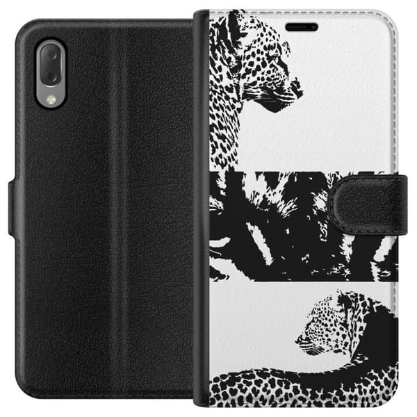 Sony Xperia L3 Lommeboketui Leopard Faces
