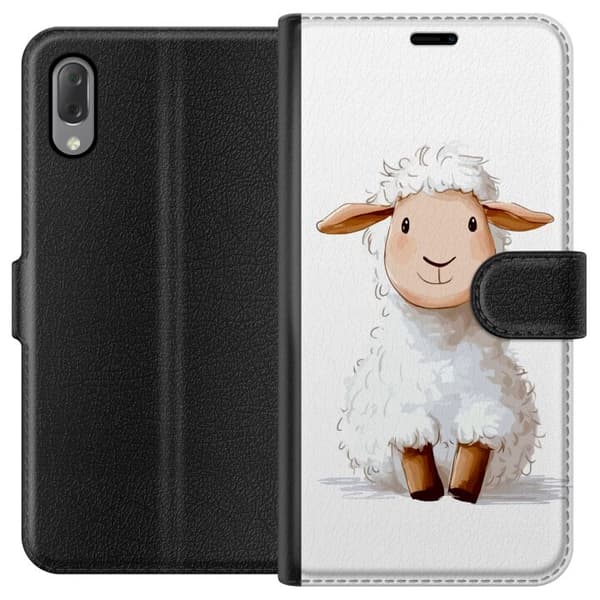 Sony Xperia L3 Lommeboketui  Søtt Lam - tegneseriestil for barn og babyprodukter