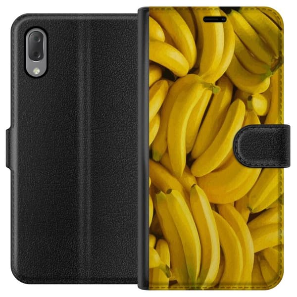 Sony Xperia L3 Lommeboketui Banana mønster