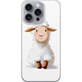 Miniatyrbild 1 av 3: Apple iPhone 16 Pro Max Genomskinligt Skal Sött Lamm – tecknad stil för barn & babyprodukter