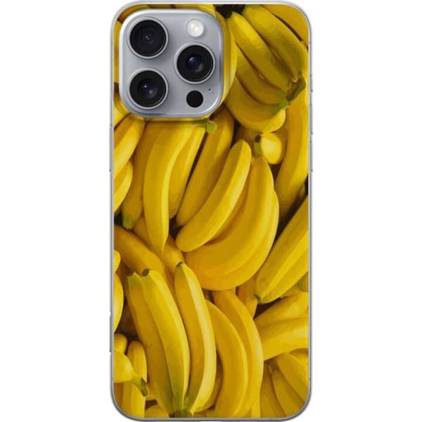 Apple iPhone 16 Pro Max Gennemsigtig cover Banan mønster