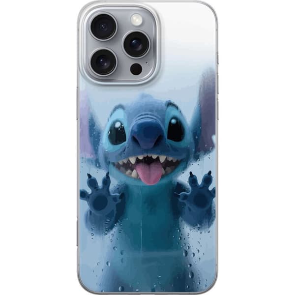 Apple iPhone 16 Pro Max Genomskinligt Skal Stitch Window View – Stitch vid ett fönster i söt stil