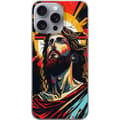 Miniatyrbild 1 av 3: Apple iPhone 16 Pro Max Genomskinligt Skal Jesus & Kort – religiöst motiv med djup symbolik