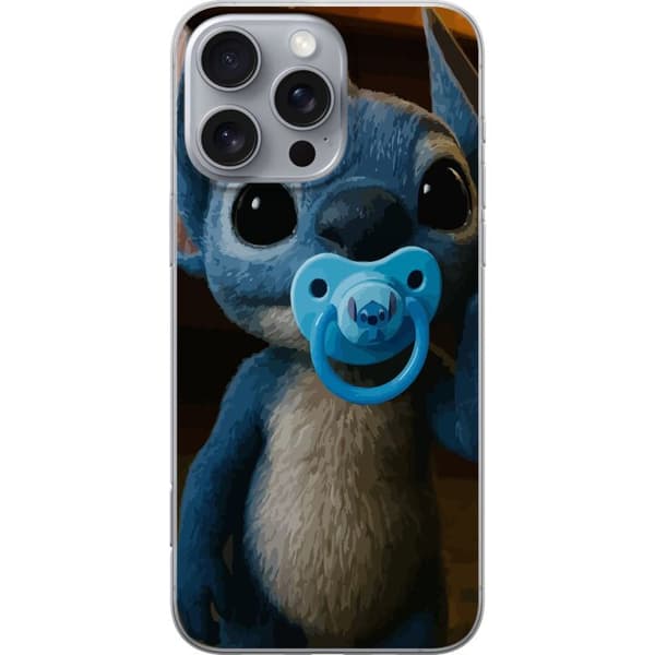Apple iPhone 16 Pro Max Genomskinligt Skal Stitch & Napp – babytema med söt karaktär
