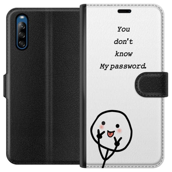 Sony Xperia L4 Plånboksfodral You Don’t Know My Password – edgy textmotiv med attityd