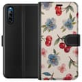 Miniatyrbild 1 av 3: Sony Xperia L4 Plånboksfodral Bär & Blommor – mönster med blå blommor och skogsbär