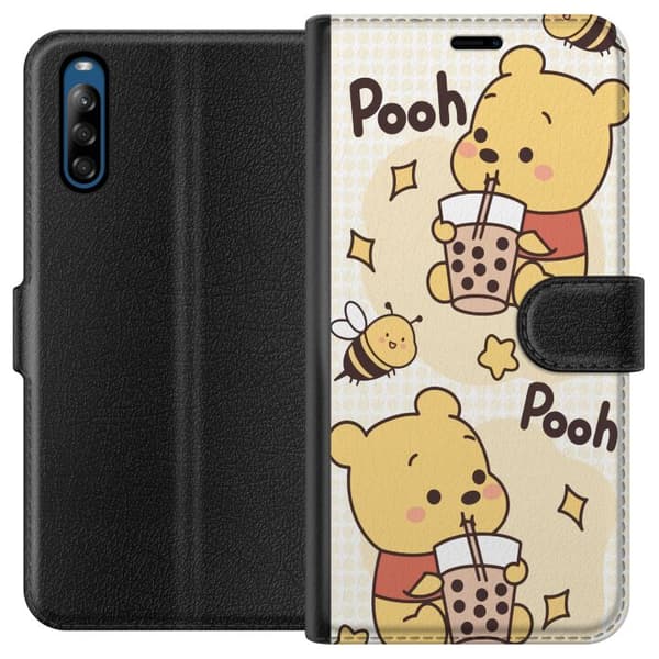 Sony Xperia L4 Lompakkokotelo Nalle Pooh - klassinen karhumotiivi uudessa tulkinnassa