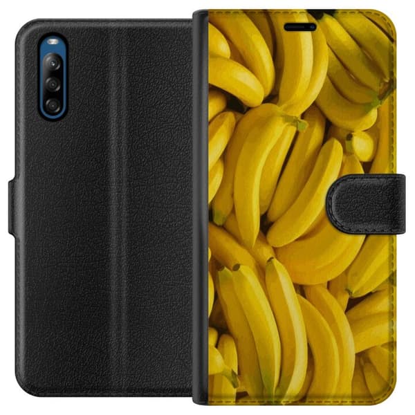 Sony Xperia L4 Tegnebogsetui Banan mønster