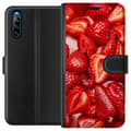 Miniatyrbild 1 av 3: Sony Xperia L4 Plånboksfodral Jordgubbsmönster – sött motiv med sommarkänsla