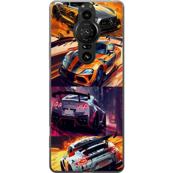 Sony Xperia Pro-I Genomskinligt Skal Rally Fever – fartfyllt motiv med rallybilar