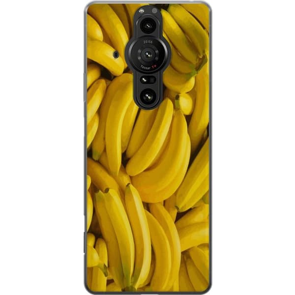 Sony Xperia Pro-I Gennemsigtig cover Banan mønster