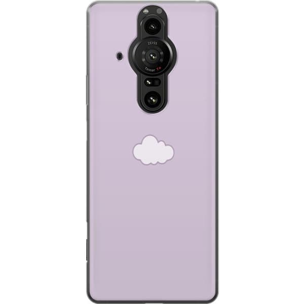 Sony Xperia Pro-I Gennemsigtig cover Lilla Sky - minimalistisk sky på lilla baggrund