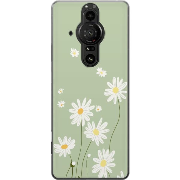 Sony Xperia Pro-I Genomskinligt Skal Prästkragar – blommigt mönster i svensk sommarstil