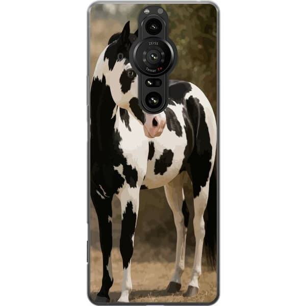 Sony Xperia Pro-I Gjennomsiktig deksel Vakker Hest - elegant illustrasjon av hestemotiv