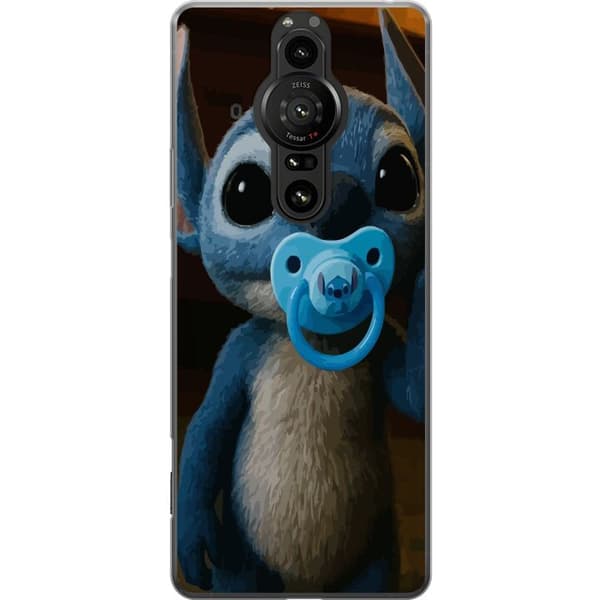 Sony Xperia Pro-I Gennemsigtig cover Stitch & Napp - babytema med sød karakter