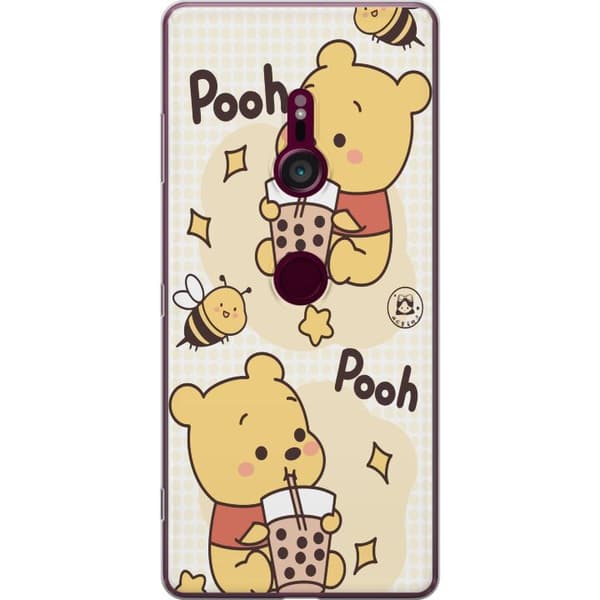 Sony Xperia XZ3 Gennemsigtig cover Nalle Pooh-stil - klassisk bjørnemotiv i en ny fortolkning
