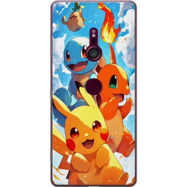 Sony Xperia XZ3 Gennemsigtig cover Pocket Creatures - inspireret af Pokémon uden at nævne navnet