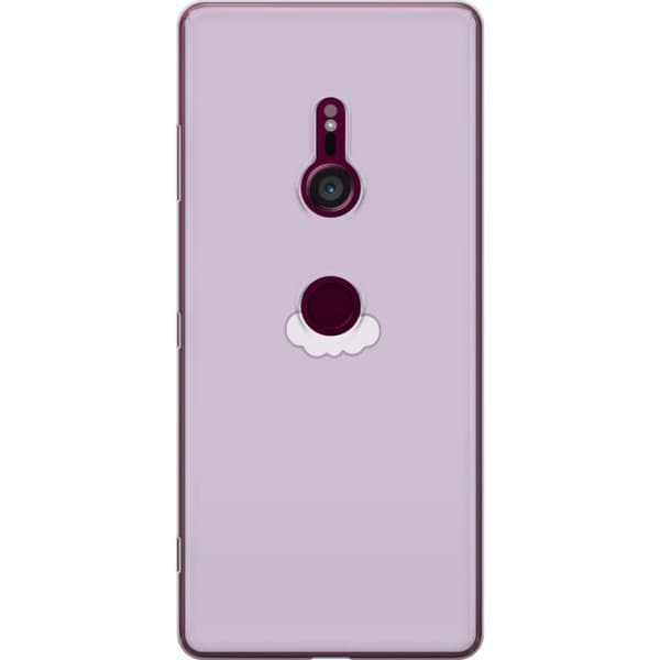 Sony Xperia XZ3 Gennemsigtig cover Lilla Sky - minimalistisk sky på lilla baggrund